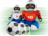 MaDe RC HRA Robofotbal set 2 roboti s míči a brankami na vysílačku USB Světlo Zvuk